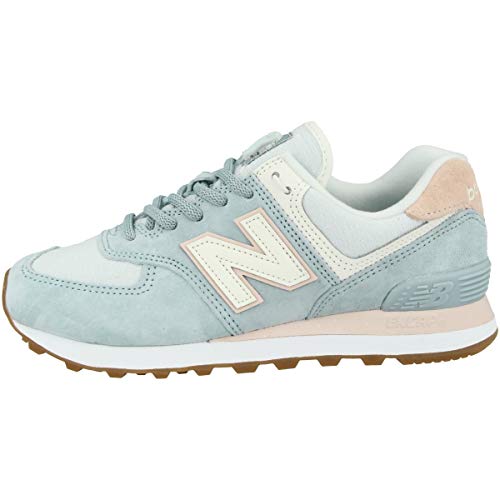 New Balance Damen WL574SUO Trailrunning-Schuh, Hellblau Crème Hellrosa, 32 EU von New Balance