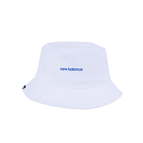 New Balance Damen und Herren Frottee Lifestyle Bucket Hat, Weiß, Einheitsgröße von New Balance