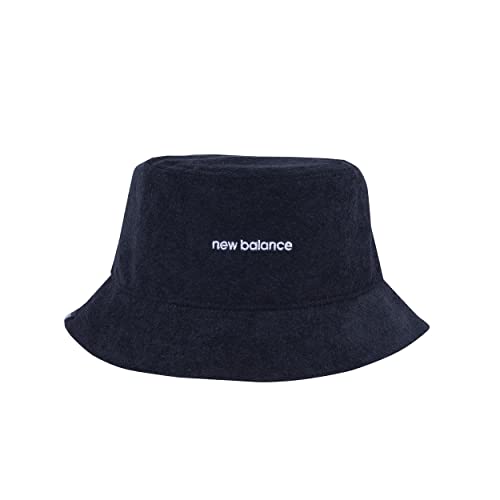 New Balance Damen und Herren Frottee Lifestyle Bucket Hat, schwarz, Einheitsgröße von New Balance