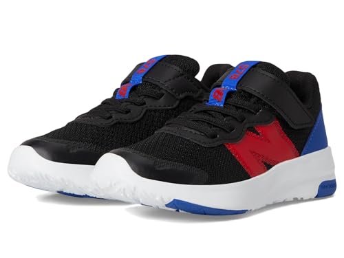 New Balance Dynasoft 578 V1 Laufschuh mit Klettverschluss für Kinder, unisex, Schwarz/Team Red/Team Royal, 11.5 Little Kid von New Balance