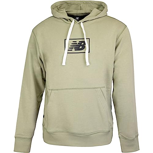 New Balance Essential Stacked Hoody Kapuzenpullover (DE/NL/SE/PL, Alphanumerisch, L, Regular, Regular, fug) von New Balance