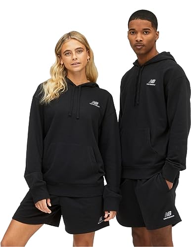 New Balance Essentials French Terry Hoodie, 0bk - black (001), S/M von New Balance