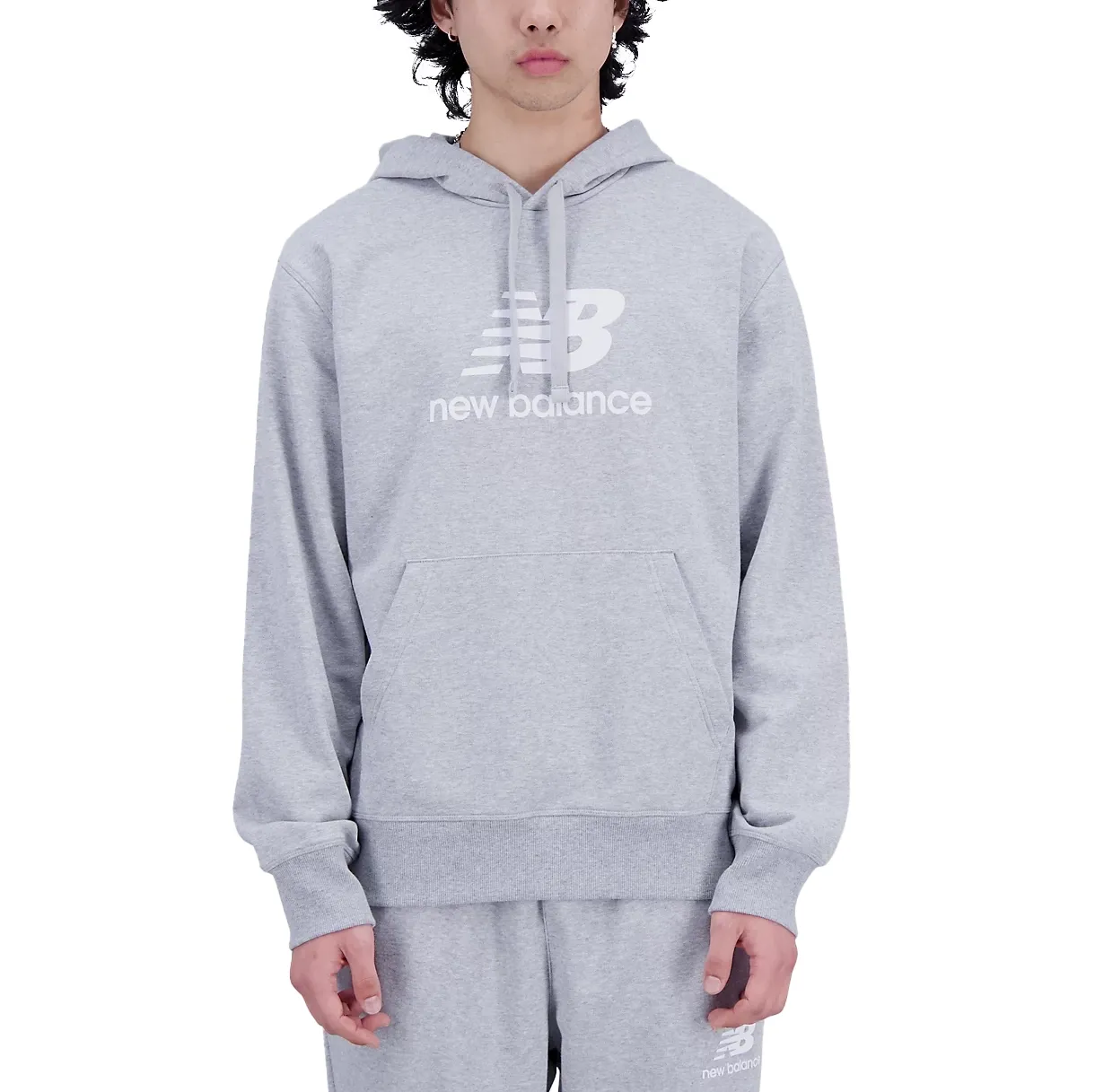 New Balance Essentials Stacked Logo French Hoodie von New Balance