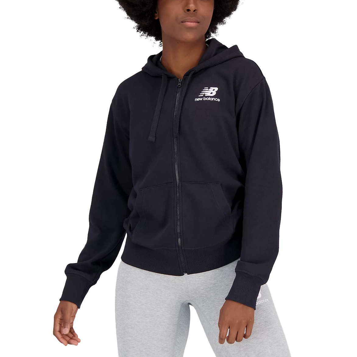 New Balance Essentials Stacked Logo Zip Hoodie von New Balance