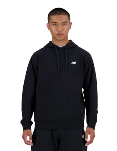 New Balance Felpa Cappuccio MT41508BK Nero Nero/L New Balance Felpa Cappuccio MT41508BK Nero Nero/L von New Balance