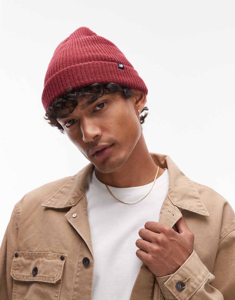 New Balance - Fischermütze in Burgunderrot von New Balance