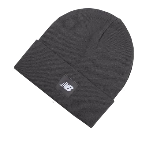 New Balance Flying NB Knit Cuffed Beanie - Great Plains, Graphit, One size von New Balance