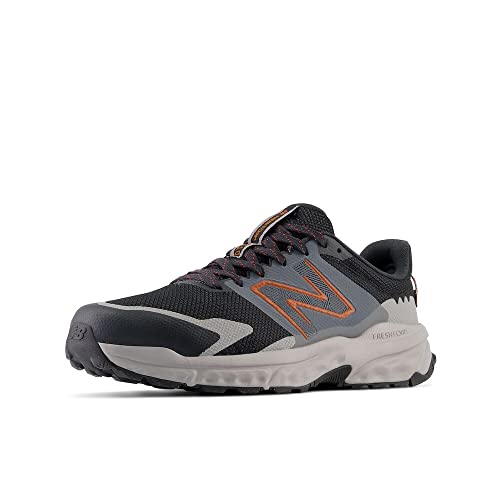 New Balance Men's Fresh Foam 510 V6 Trail Running Shoe, Phantom/Team Away Grey/Classic Orange, 8.5 X-Wide von New Balance