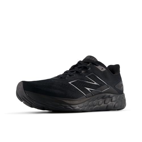 New Balance Fresh Foam 680 V8 Herren-Laufschuh, Schwarz/Phantom/Black Metallic, 47.5 EU X-Weit von New Balance