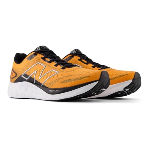 New Balance Fresh Foam 680 V8 Herren-Laufschuh, Sizzle/Schwarz/Dark Silver Metallic von New Balance