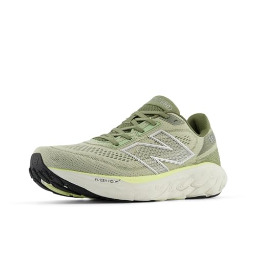 New Balance Men's Fresh Foam X 880 V14 Running Shoe, Olivine/Silver Metallic/Limelight, 43 EU von New Balance
