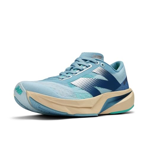 New Balance Women's FuelCell Rebel V4 Running Shoe, Quarry Blue/Chrome Blue/Heron Blue, 39 EU von New Balance