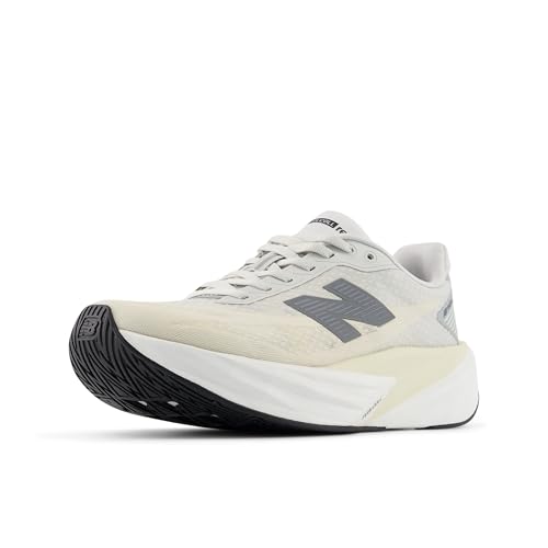New Balance FuelCell Rebel V5 Damen-Laufschuh, Leinen/Grau/Weiß, 36.5 EU von New Balance