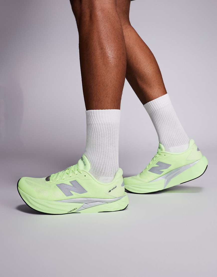 New Balance - FuelCell Rebel v5 - Lauf-Sneaker in Volt-Gelb von New Balance