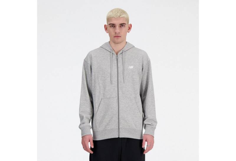 New Balance Funktionsjacke Sport Essentials Logo French Terry Full Zip ATHLGREY AG von New Balance