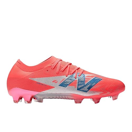 New Balance Furon Elite FG V8 Fußballschuh für Herren, Energy Red With Nb Navy and Light Cyclone, 10.5 Wide Women/9 Wide Men von New Balance