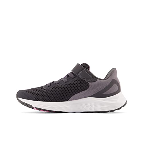 New Balance Girl Fresh Foam Arishi V4 Bungee Lace mit Klettverschluss an der Oberseite, Korb, Grau, 31 EU von New Balance