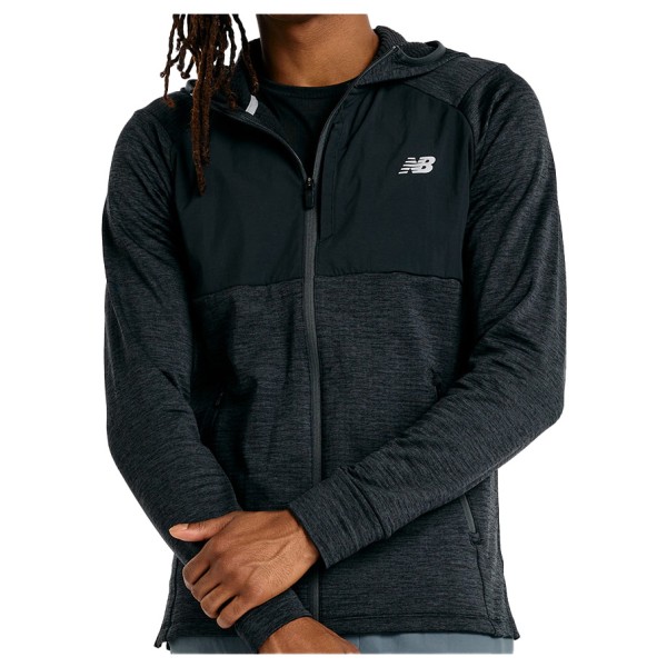 New Balance - Heat Grid Hooded Full Zip - Zip-Hoodie Gr XL schwarz von New Balance