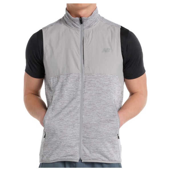 New Balance - Heat Grid Vest - Laufweste Gr M grau von New Balance