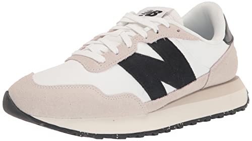 New Balance Herren 237 Sneaker, Meersalz in Weiß und Schwarz, 45.5 EU von New Balance