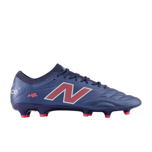New Balance Herren 442 Elite FG V2 Fußballschuh, Nb Navy With Silver and Energy Red, 11 Wide Women/9.5 Wide Men von New Balance