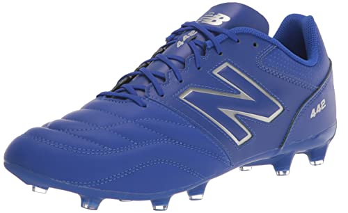 New Balance Men's 442 V2 Team FG Soccer Shoe, Blau/Weiß, 45 EU von New Balance