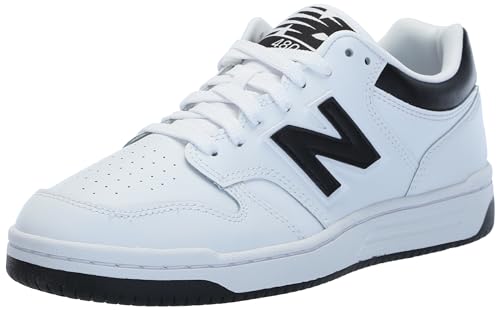 New Balance BB480LBK Bianco Nero Pieno Bianco Nero/40 1/2 von New Balance