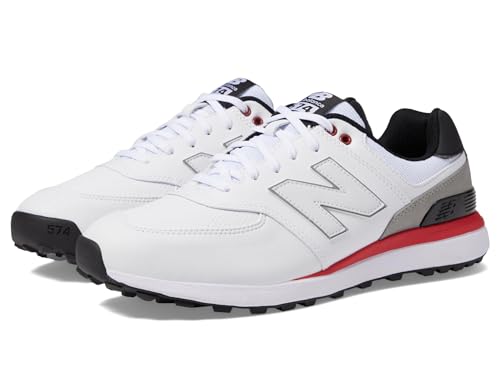 New Balance Men's 574 Greens V2 Golf Shoe, Weiß/Schwarz, 11.5 Wide von New Balance