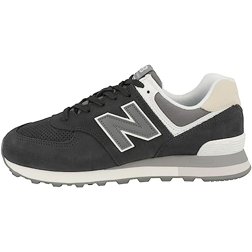 New Balance Herren 574 V1 Core, Schwarz mit Rosa, 44.5 EU von New Balance