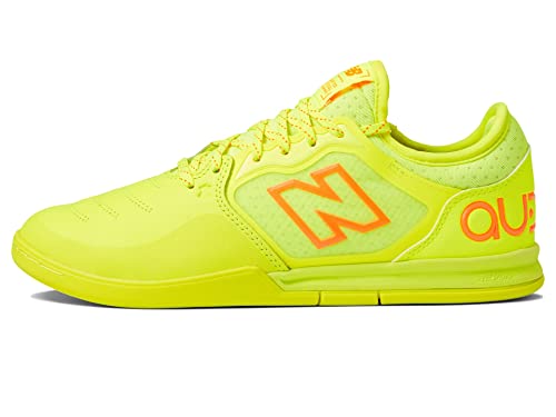 New Balance Herren AUDAZO V5+ PRO IN Fußballschuh, Hi-lite/Blaze Orange/Bleached Lime Glo, 38.5 EU von New Balance