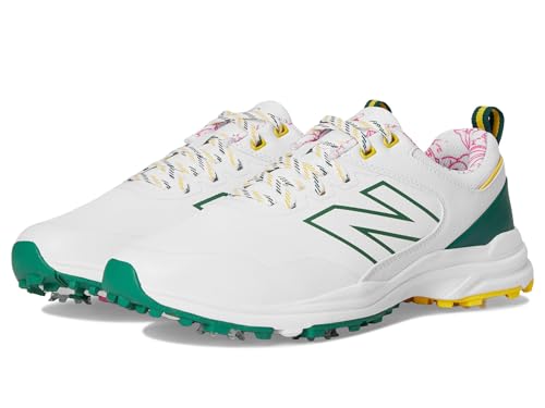 New Balance Herren Brighton V2 Golfschuh, Weiß/Grün, 44 EU von New Balance