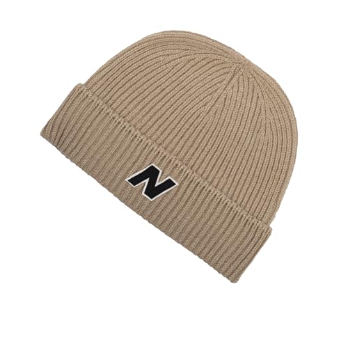 New Balance Herren Damen Unisex Herbst und Winter Watchman Beanies, warme Unisex-Mützen, Einheitsgröße, passend für die meisten Erwachsenen, Steingut, Steingut, Einheitsgröße von New Balance