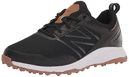 New Balance Men's Fresh Foam Contend Golf Shoe, Schwarz (Black/Gum), 10.5 X-Wide von New Balance