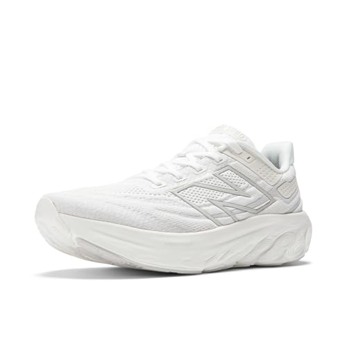 New Balance Men's Fresh Foam X 1080 V13 Running Shoe, White/Light Silver Metallic, 9 X-Wide von New Balance