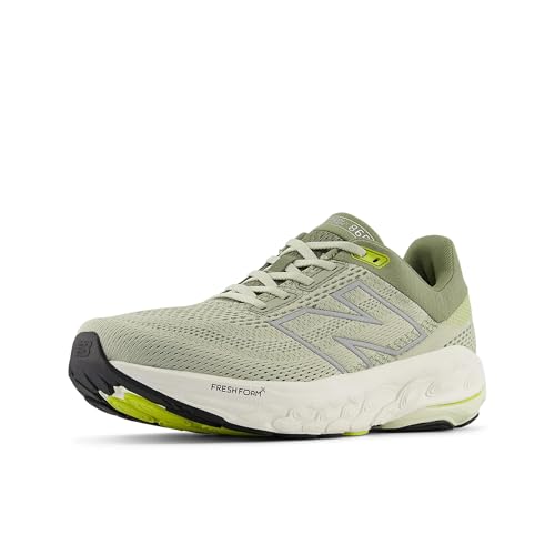 New Balance Men's Fresh Foam X 860 V14 Running Shoe, Olivine/Silver Metallic/Dark Olivine, 45 EU von New Balance