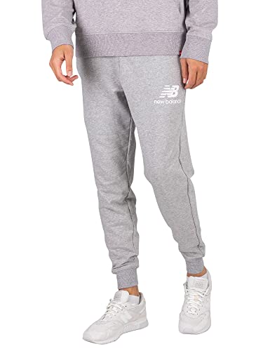 New Balance Herren Nb Essentials Stacked Logo Sweatpant Trainingshose, Grau-Athletic Grey, Groß von New Balance