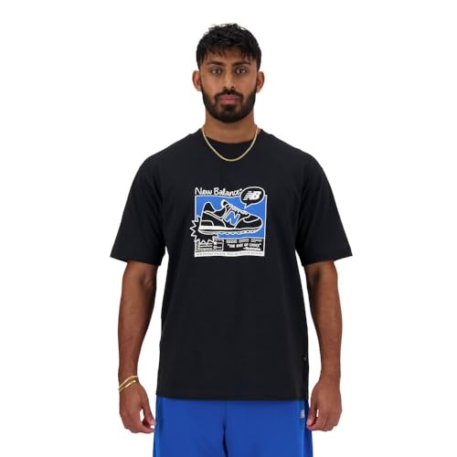 T-shirt à manches courtes homme New Balance SPORT ESSENTIALS MT41593 Noir (S) von New Balance