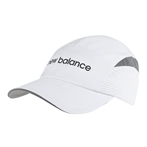 New Balance Herren und Damen 5 Panel Performance Laufmütze, perfekt für Sportler, Einheitsgröße, Weiss/opulenter Garten, Einheitsgröße von New Balance