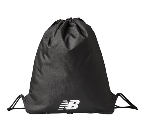 New Balance Herren und Damen Team Tasche mit Kordelzug, Synthetik und Freizeit Lifestyle Wear, Schwarz , One size von New Balance