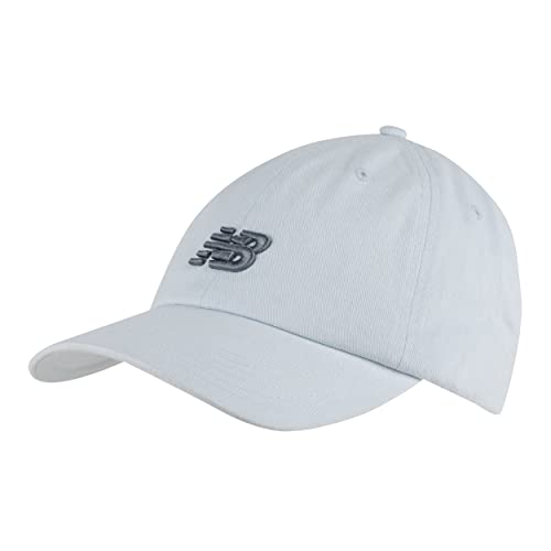 New Balance Herren und Damen Unisex 6-Panel Curved Brim NB Klassische Mütze, Einheitsgröße, Eisblau, eisblau, One size von New Balance