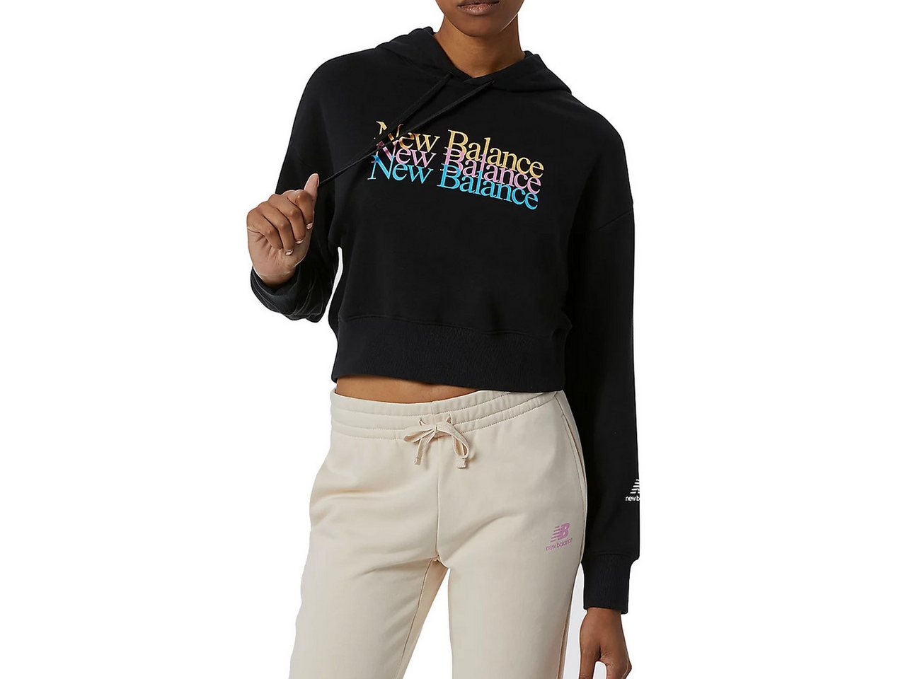 New Balance Hoodie New Balance NB Essentials Celebrate Fleece Hoodie Damen Black M von New Balance