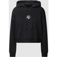 New Balance Hoodie mit Logo-Print Modell 'Essentials Graphic' in Black, Größe XS von New Balance