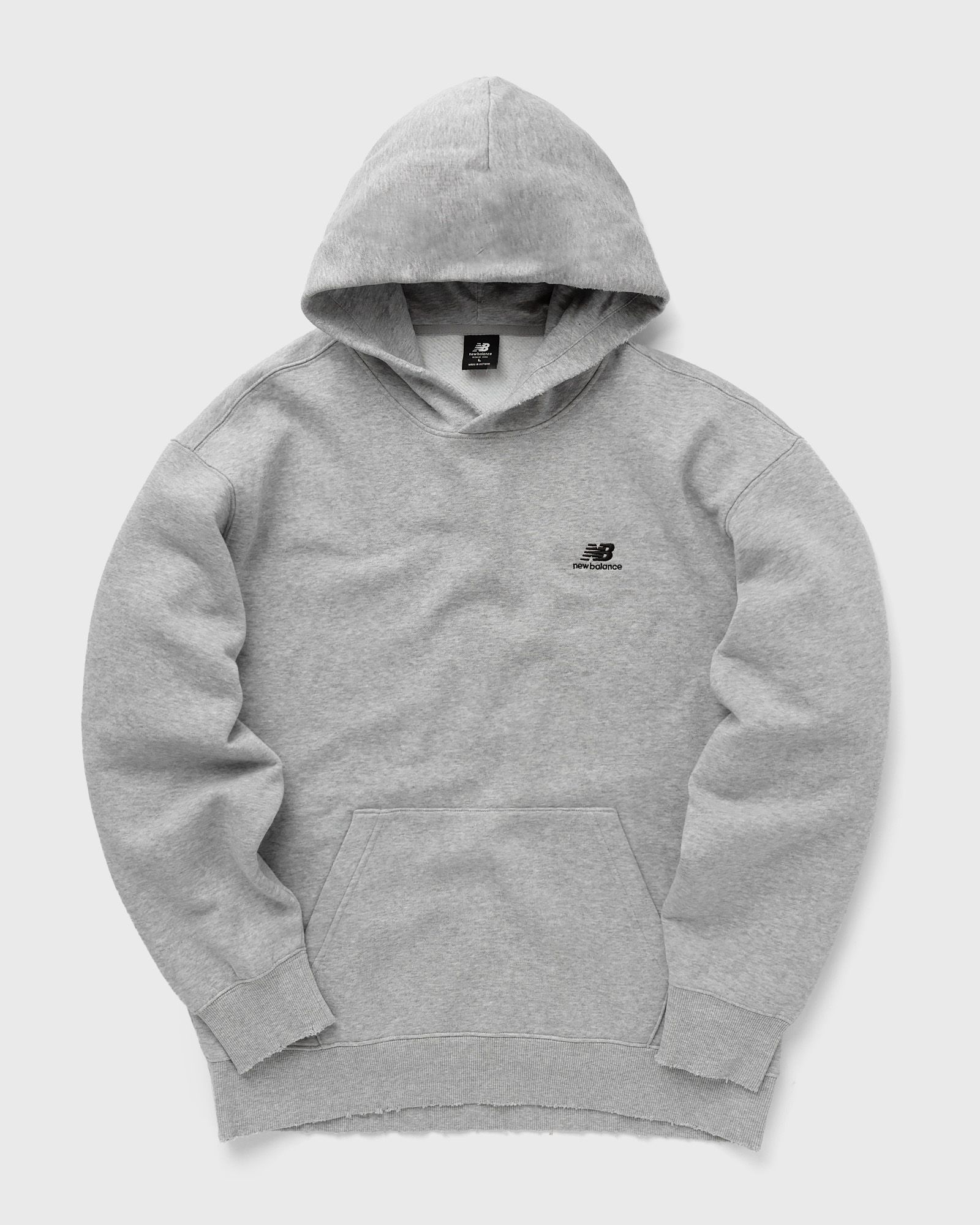 New Balance Hoops Fleece Hoodie men Hoodies grey in Größe:M von New Balance