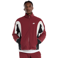 New Balance In Game Woven Track Jacket Herren Jacken - Rot - Größe L - Poly Jersey von New Balance