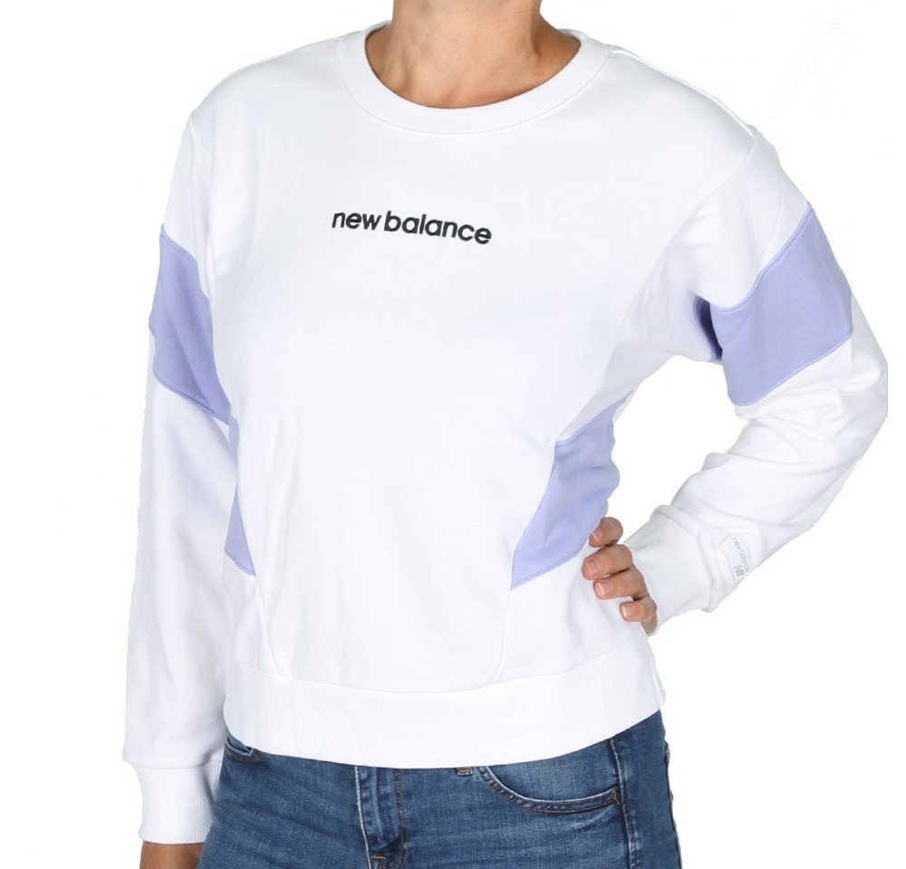 New Balance Kapuzenpullover New Balance NB Athletics Classic Fleece Crew White von New Balance