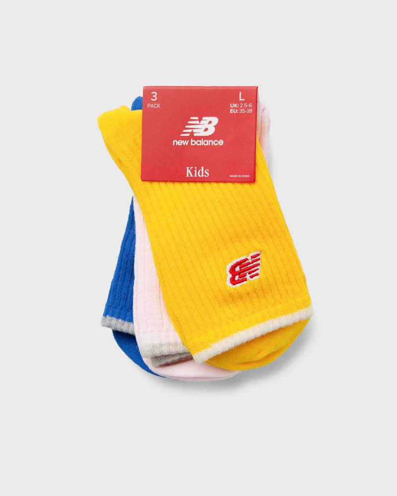 New Balance Kids Patch Logo Midcalf Socks 3 Pack  Socks green in Größe:L von New Balance