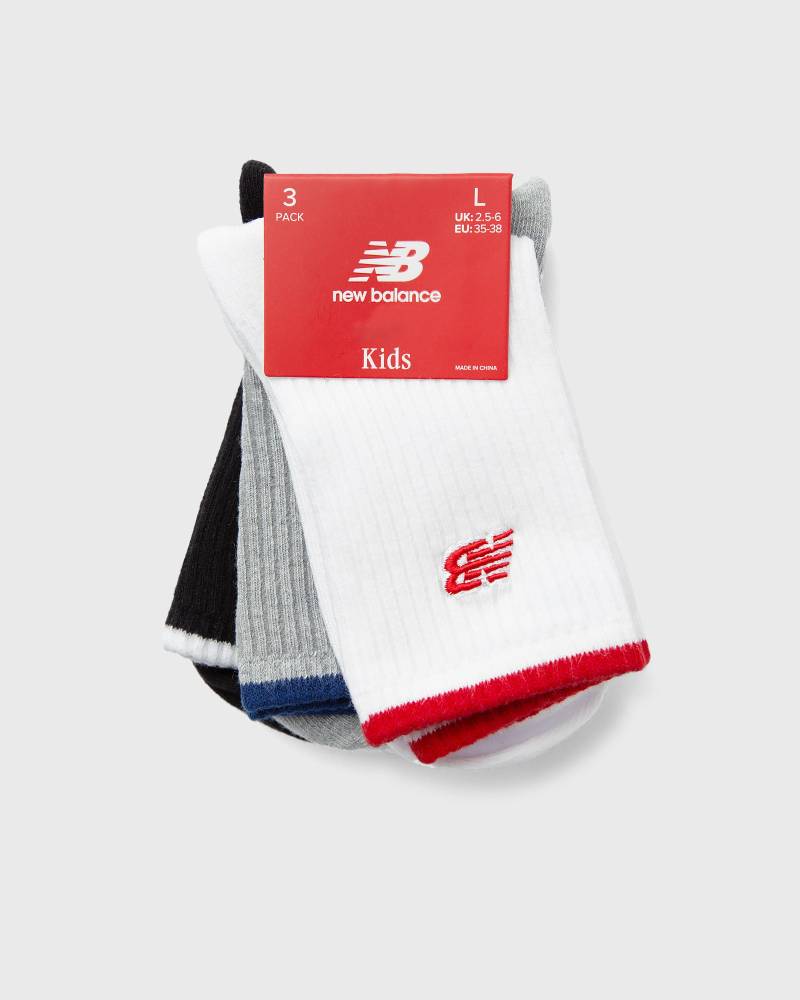 New Balance Kids Patch Logo Midcalf Socks 3 Pack  Socks multi in Größe:L von New Balance