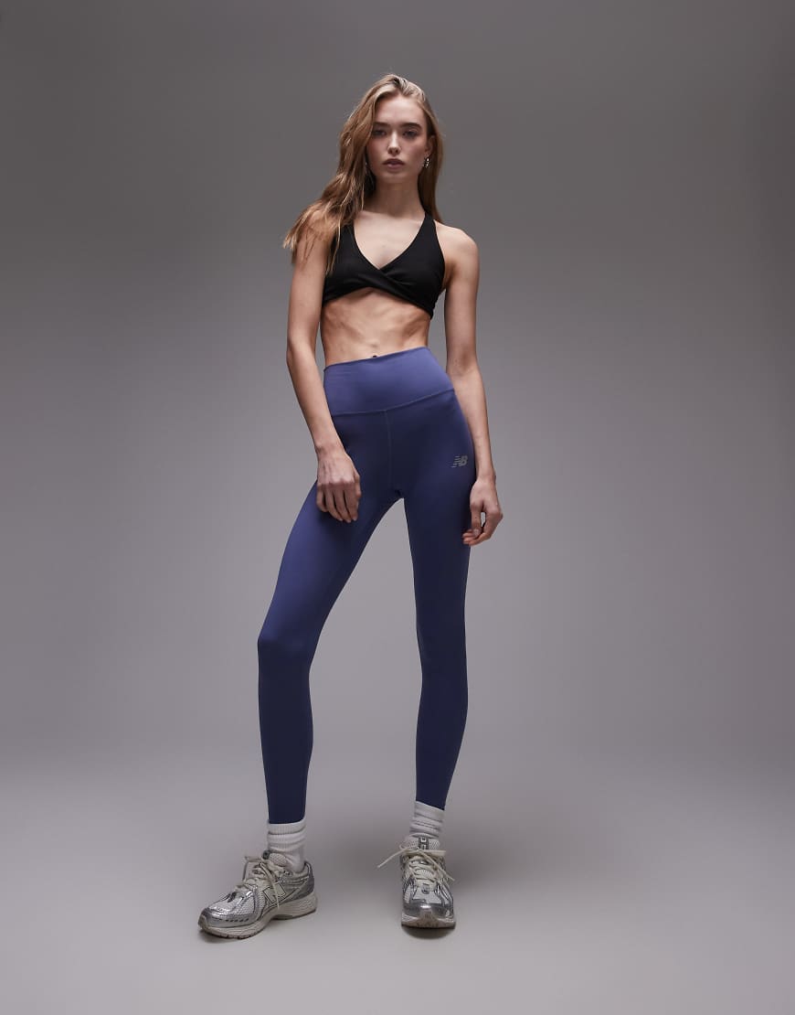 New Balance - Leggings in Blau mit hohem Bund von New Balance