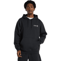New Balance Linear Graphic Hoodie Herren Kapuzenpullover - Schwarz - Größe L - Baumwoll-Jersey von New Balance