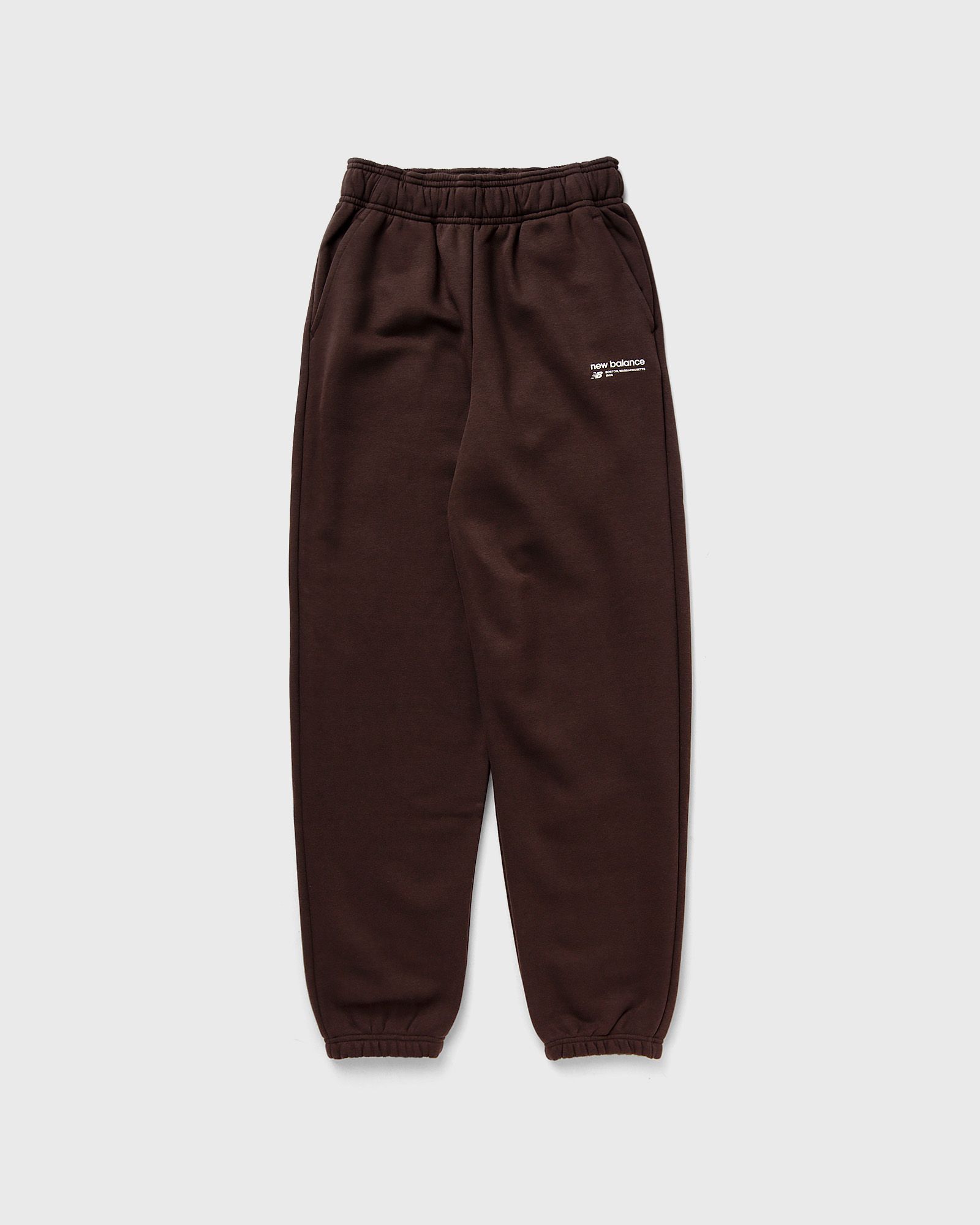 New Balance Linear Heritage Brushed Back Fleece Sweatpant women Sweatpants brown in Größe:L von New Balance